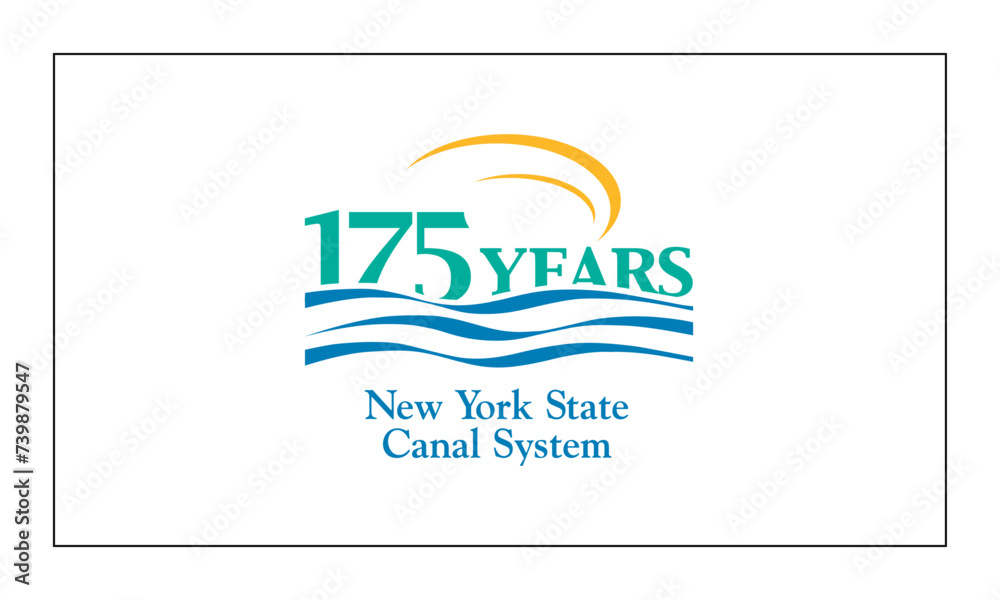 Fototapeta premium 175_Years logo Design