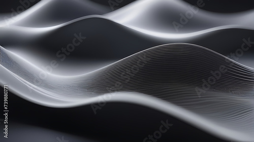 Abstract Gray background wave of particles. Technology background. Carbon line gray background that looks modern blurry background gray wallpaper texture. ai