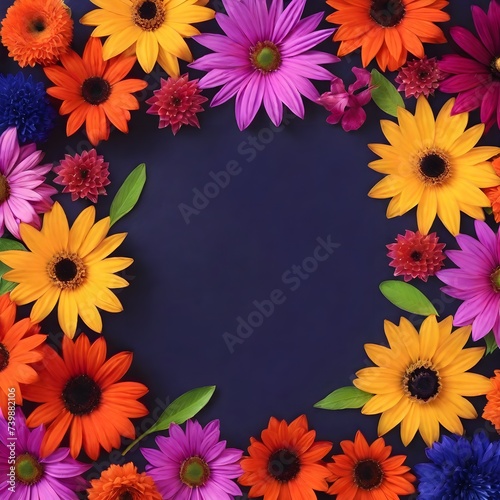 Framed flowers isolated on background top view. Mixed flower arrangements. Copy space. Blooms for mom. Wedding concept, Mother day, Bride beautiful bouquet, Birthday, Valentine day.