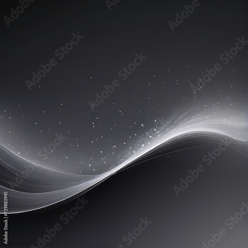 Abstract Gray background wave of particles. Technology background. Carbon line gray background that looks modern blurry background gray wallpaper texture. ai