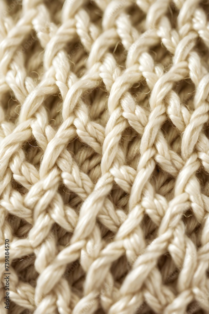 The texture of a knitted wool product. A solid background of wool yarn in beige-brown color. The texture of a knitted wool product. A solid background of wool yarn in beige-brown color.