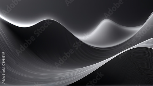 Abstract Gray background wave of particles. Technology background. Carbon line gray background that looks modern blurry background gray wallpaper texture. ai