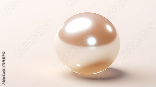 Ai Rendering of a realistic pearl