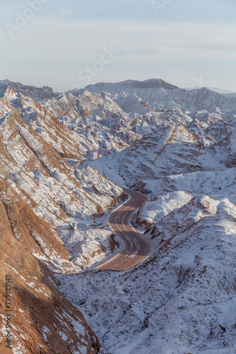 Zhangye Danxia landform geographical park. Zhangye, China.