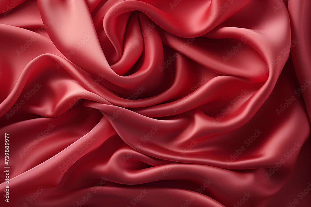 Red silk fabric background, a satin luxury cloth texture abstract background Red silk fabric background, a satin luxury cloth texture abstract background