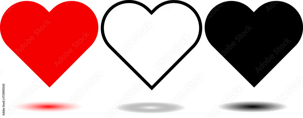 Obraz premium set of hearts