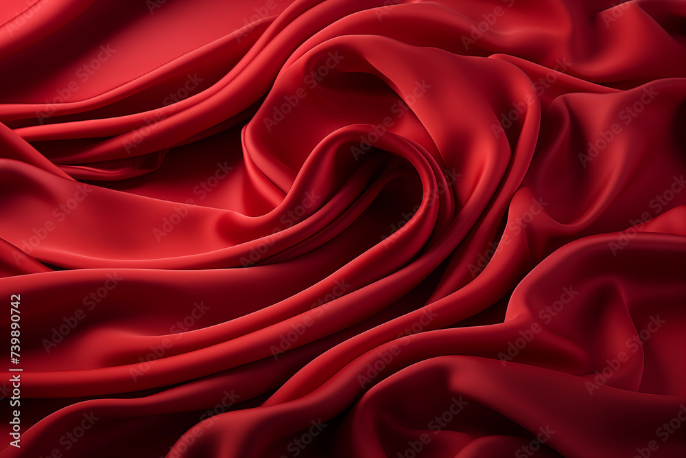 Red silk shiny fabric texture Red silk shiny fabric texture