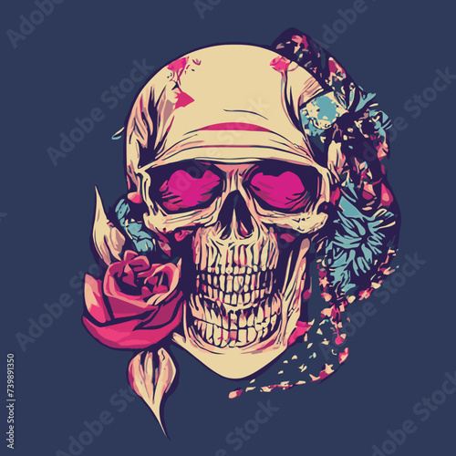 skull vector , cranium skull , human skull vector,free vector with a rose vector design vector artwork vector design abstract 