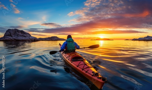 Kayaking into the Golden Horizon