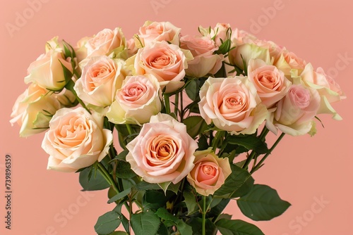 Fresh bouquet of rose flowers in vase © Alina
