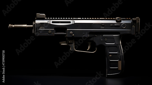 The Futuristic Design: A Detailed Top-View Showcase of the Popular FN P90 Submachine Gun