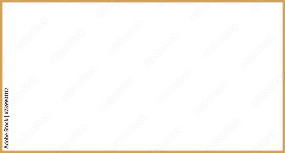 Rectangle gold frame with 3.25 : 1.75 aspect ratio for business card, horizontal border cutout, svg with transparent background. Rectangle gold frame with 3.25 : 1.75 aspect ratio for business card, horizontal border cutout, svg with transparent background.