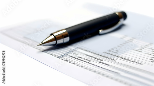 Executive pen and financial report