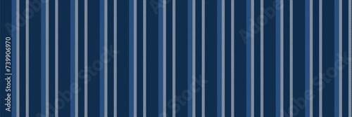 Vogue texture lines fabric, uk vertical vector stripe. Sale seamless textile background pattern in blue and white colors.