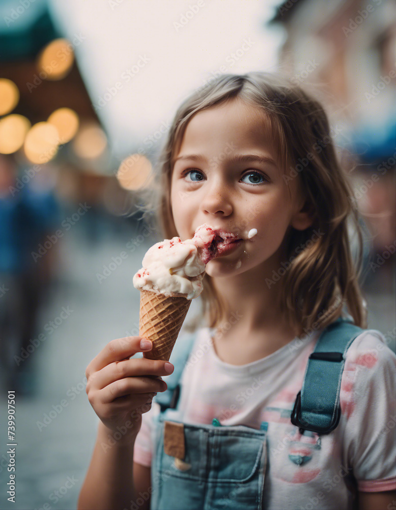 portrait of a cute girl eating ice cream
portrait of a cute girl eating ice cream