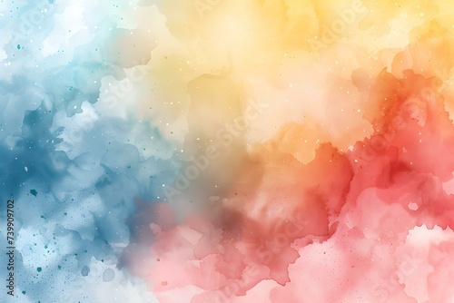 Colorful watercolor background with pastel spray texture abstract artistic design. Concept Abstract Art, Watercolor Background, Pastel Colors, Spray Texture, Artistic Design
