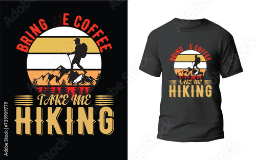 Hiking t-shirt design  outdoor shirt
