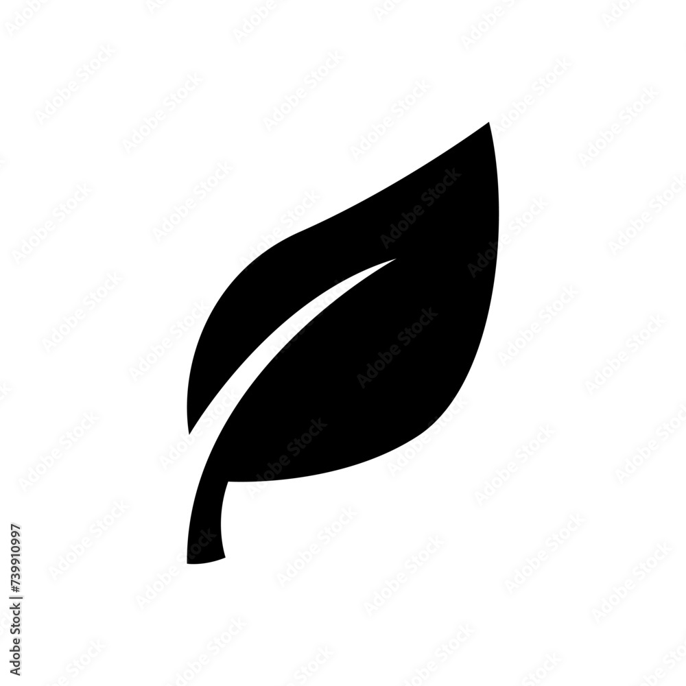 Leaf Icon and Symbols isolated on white background. Leaf Icon and Symbols isolated on white background.