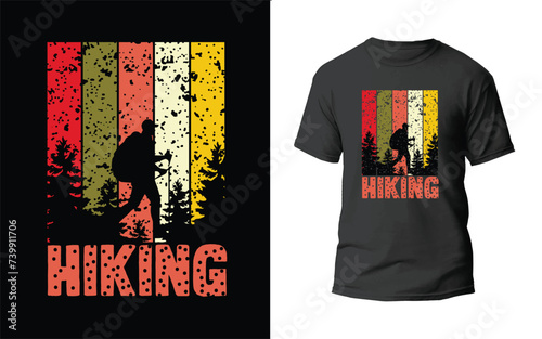 Hiking t-shirt design, outdoor desing