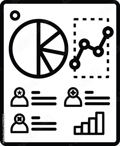 current workforce assessment icon vector symbol