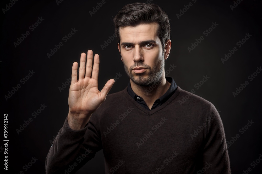 Disabled person learning sign language Disabled person learning sign language