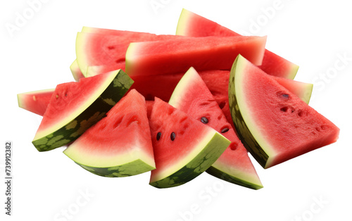 Fresh Watermelon on transparent background