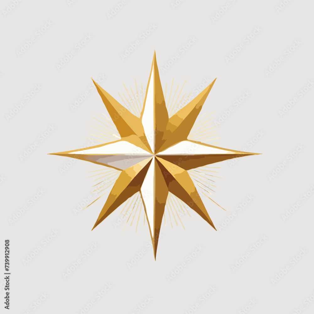 golden star isolated on white golden star isolated on white