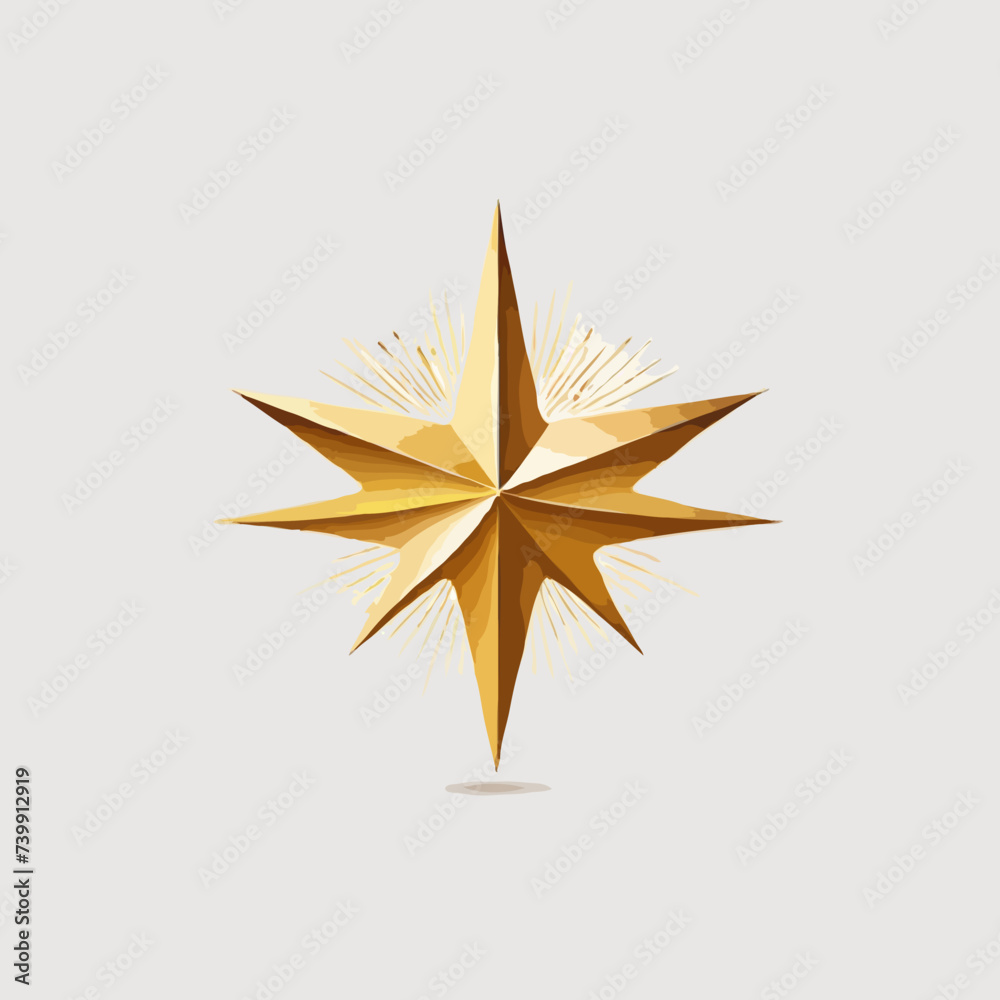 golden star isolated on white golden star isolated on white