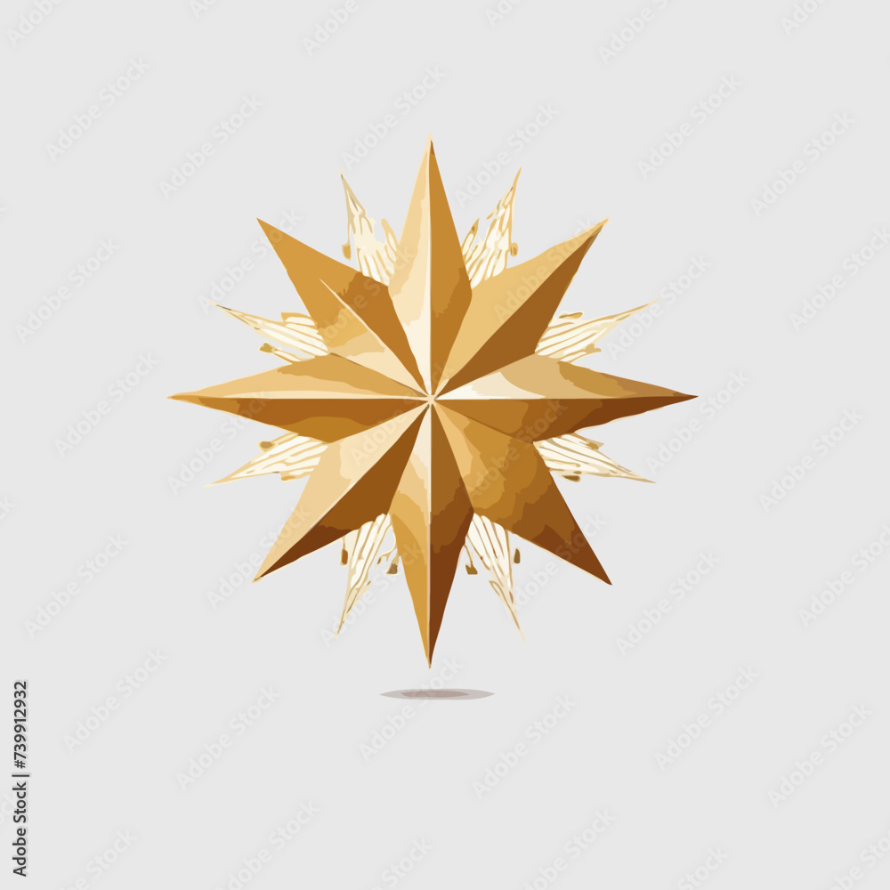 golden star isolated on white golden star isolated on white