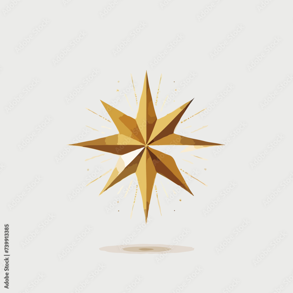 golden star isolated on white golden star isolated on white