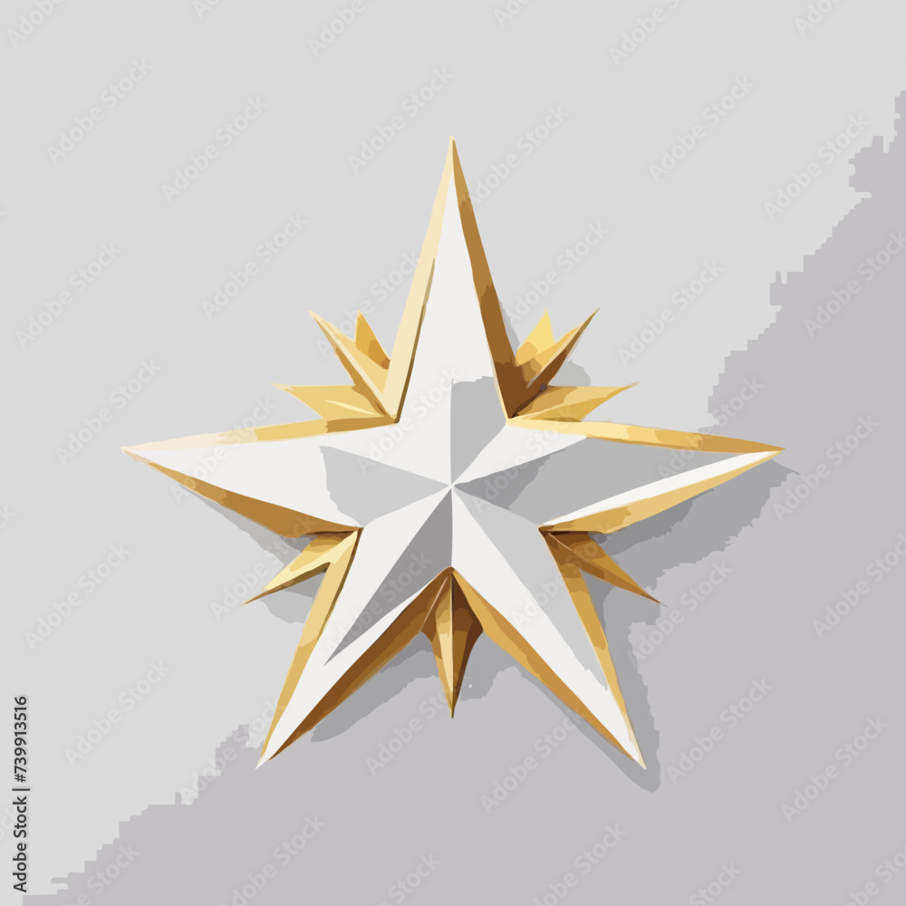 golden star isolated on white golden star isolated on white