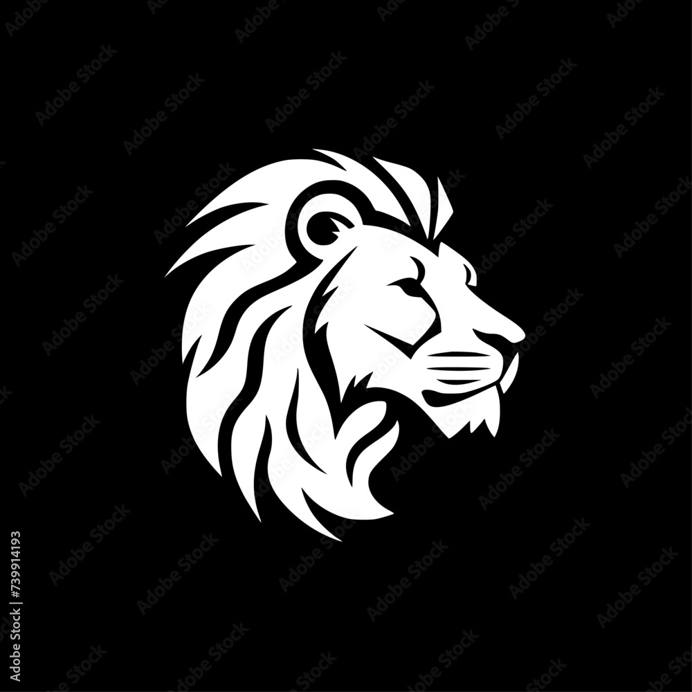 Lion | Minimalist and Simple Silhouette - Vector illustration Lion | Minimalist and Simple Silhouette - Vector illustration