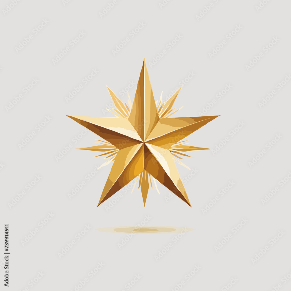 golden star isolated on white golden star isolated on white