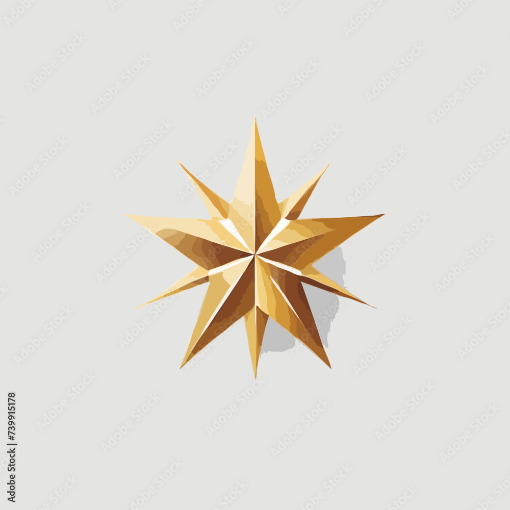 golden star isolated on white golden star isolated on white