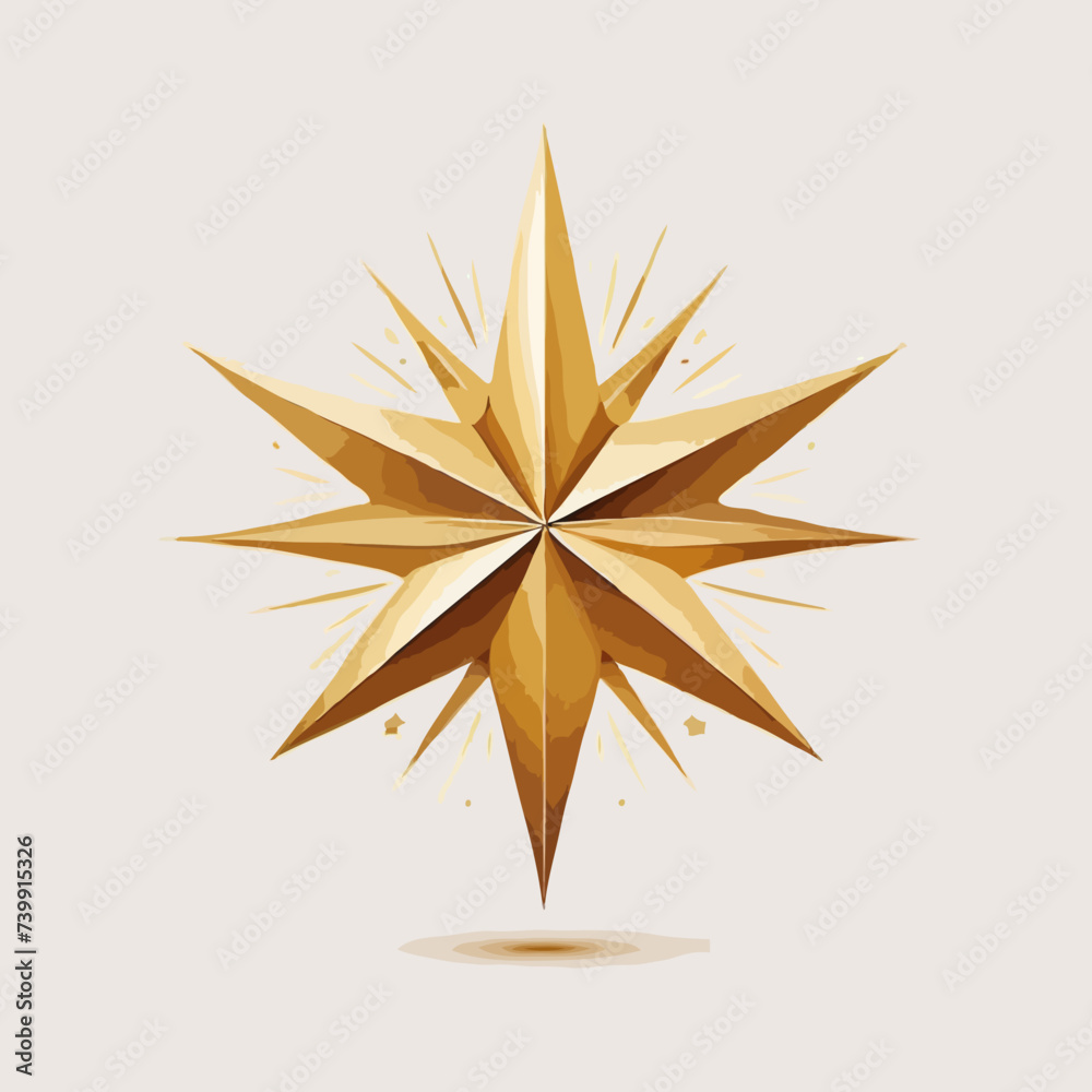 golden star isolated on white golden star isolated on white
