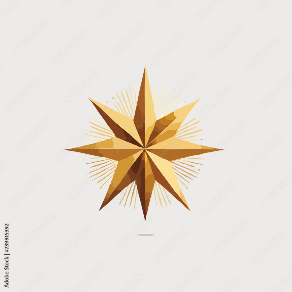 golden star isolated on white golden star isolated on white