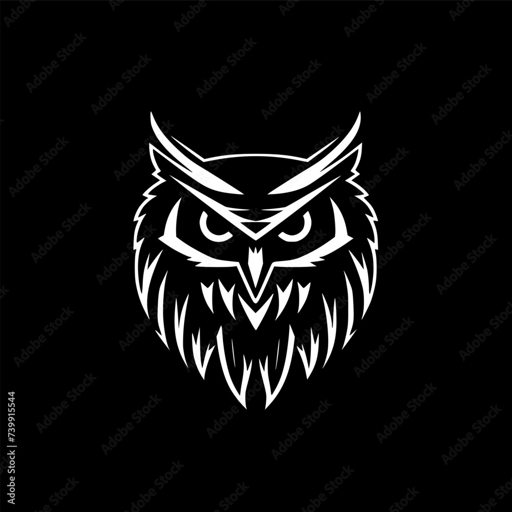 Owl | Minimalist and Simple Silhouette - Vector illustration