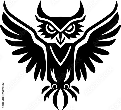 Owl - Minimalist and Flat Logo - Vector illustration © CreativeOasis