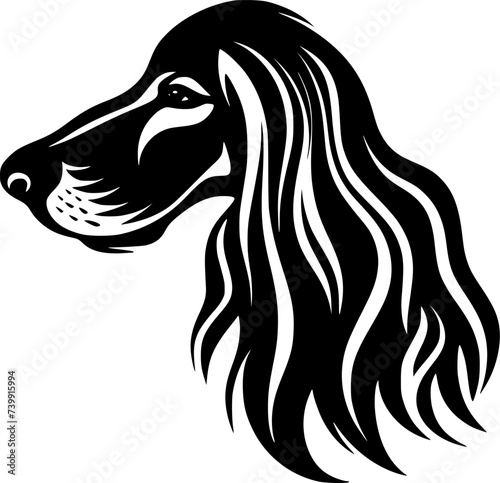 Afghan Hound - High Quality Vector Logo - Vector illustration ideal for T-shirt graphic © CreativeOasis