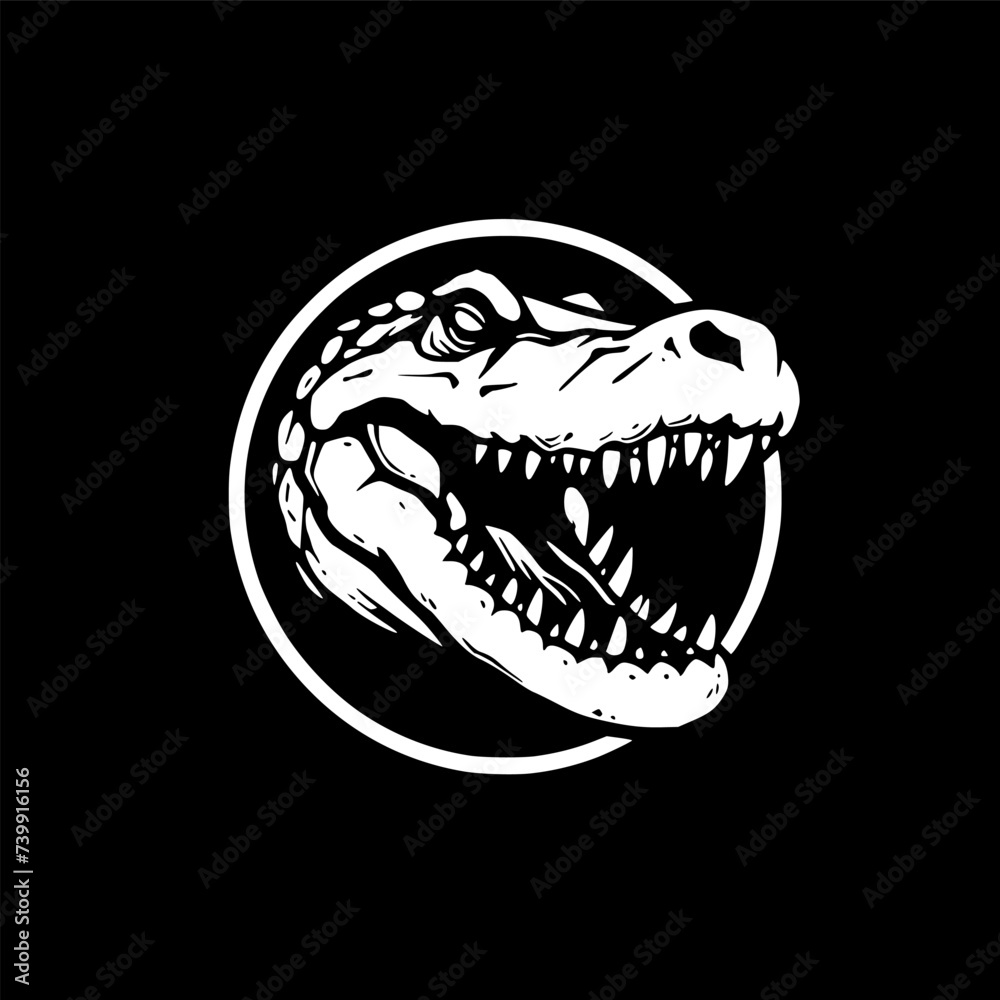 Alligator - Minimalist and Flat Logo - Vector illustration Alligator - Minimalist and Flat Logo - Vector illustration