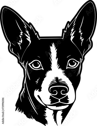 Wallpaper Mural Basenji - High Quality Vector Logo - Vector illustration ideal for T-shirt graphic Torontodigital.ca