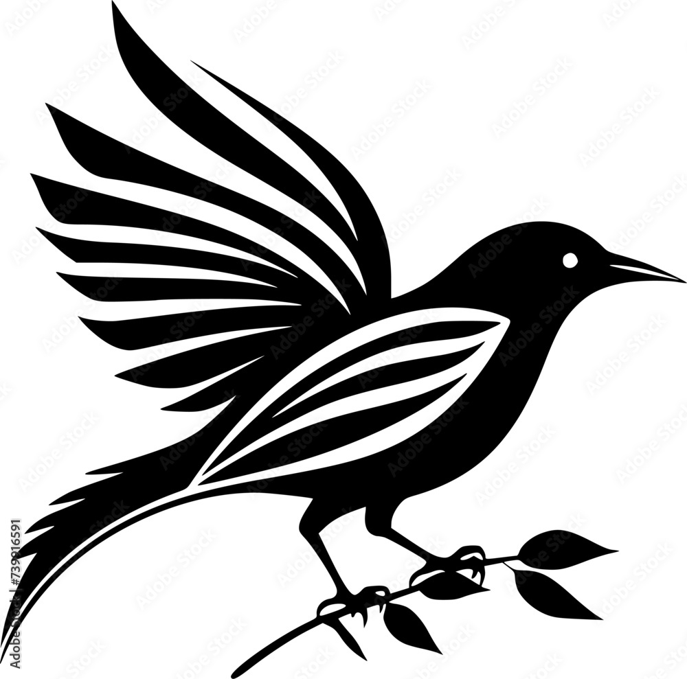 Bird - High Quality Vector Logo - Vector illustration ideal for T-shirt graphic
