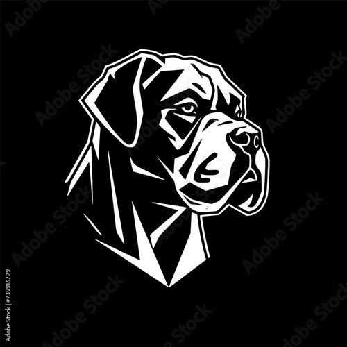 Boxer | Minimalist and Simple Silhouette - Vector illustration