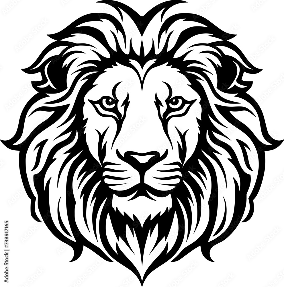 Cecil | Black and White Vector illustration Cecil | Black and White Vector illustration