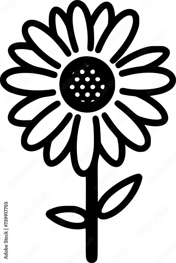 Daisy | Minimalist and Simple Silhouette - Vector illustration Daisy | Minimalist and Simple Silhouette - Vector illustration
