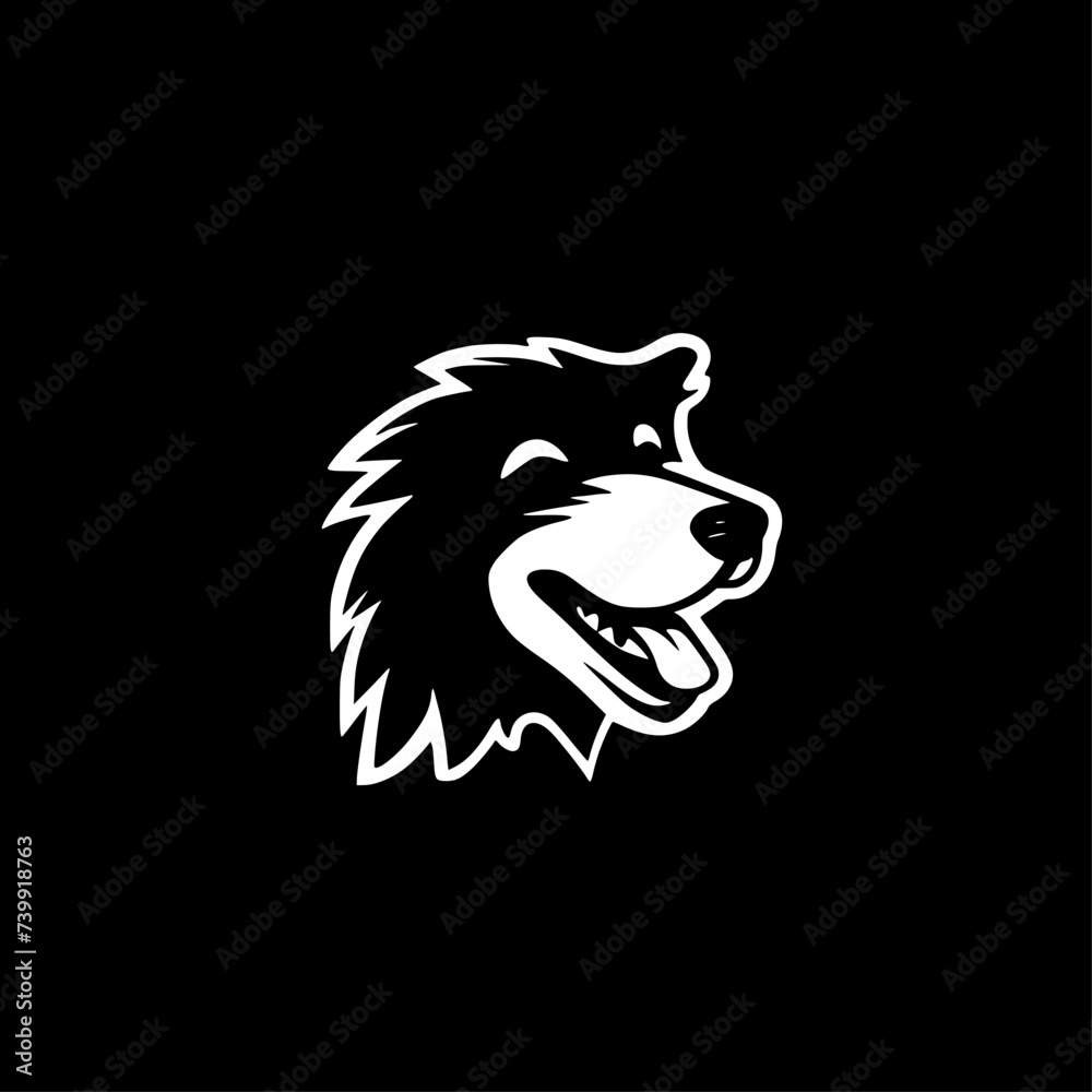Fototapeta premium Dog | Minimalist and Simple Silhouette - Vector illustration