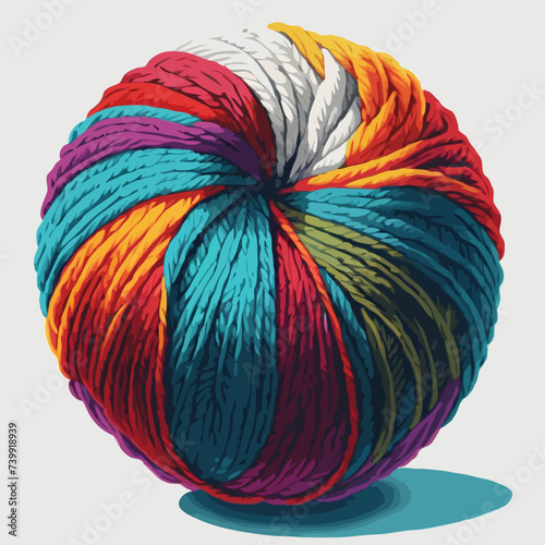 Wool ball illustrator 