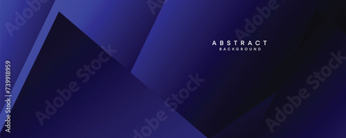 diagonal geometric overlay layer on an abstract dark blue banner design background. Contemporary graphic elements in the shape of squares. Makes a good cover, header, banner, brochure, or website