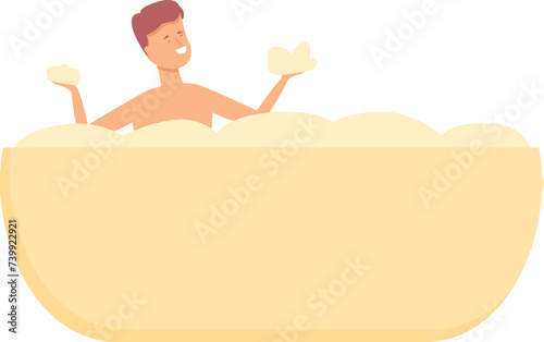 Baby diaper icon cartoon vector. Mother care. Smile art tub activity