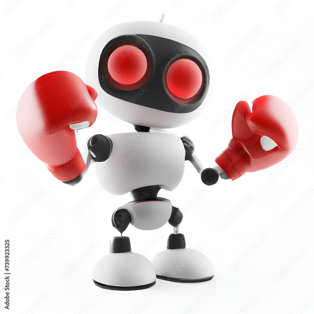 Robot With Boxing Gloves